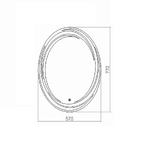 Зеркало Azario Нормандия 57х77 в ванную от интернет-магазине сантехники Sanbest