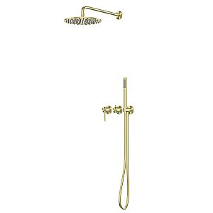 Душевая система Abber Wasser Kreis 316 AF8118BG брашированное золото купить в интернет-магазине сантехники Sanbest