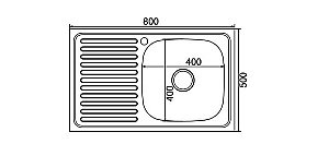 Мойка кухонная MIXLINE ML 528175 хром купить в интернет-магазине сантехники Sanbest