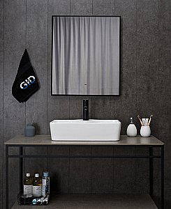 Раковина накладная Gid Geometrico 55 N9092 51202 белая купить в интернет-магазине Sanbest