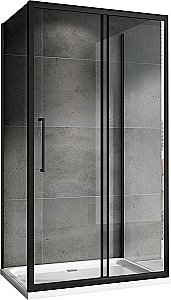 Душевой уголок ABBER Schwarzer Diamant AG30120BH-S75B-S75B 120x75 стекло прозрачное/профиль черный купить в интернет-магазине Sanbest