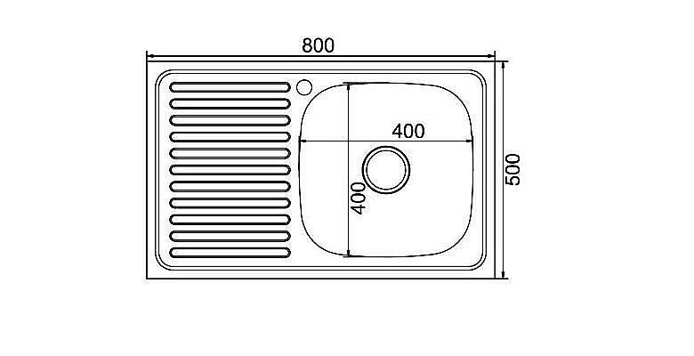 Мойка кухонная MIXLINE ML 528175 хром купить в интернет-магазине сантехники Sanbest