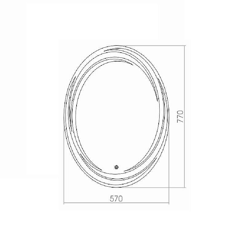 Зеркало Azario Нормандия 57х77 в ванную от интернет-магазине сантехники Sanbest