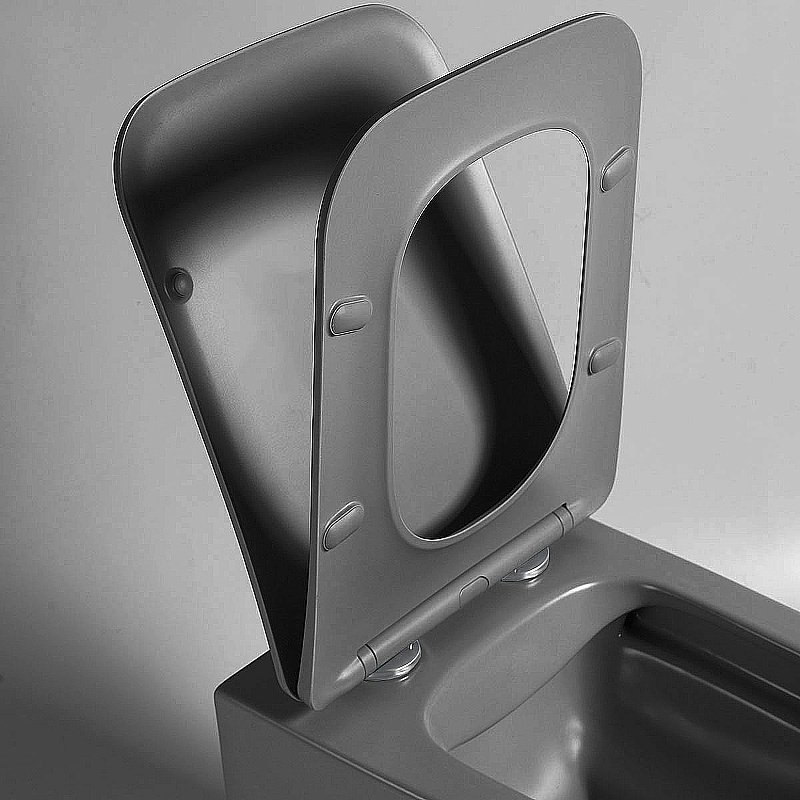 Унитаз Vincea Q-Line VT1-12MA безободковый, с крышкой микролифт, антрацит матовый купить в интернет-магазине Sanbest