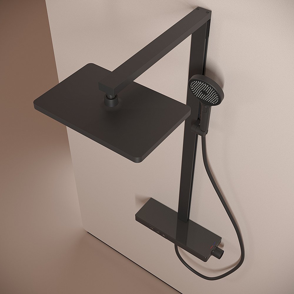 Душевая система Sancos Vos SC6100MB черная матовая купить в интернет-магазине сантехники Sanbest