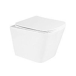 Унитаз подвесной BelBagno DUE BB3103CHR/SC безободковый, с крышкой микролифт купить в интернет-магазине Sanbest