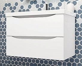 Тумба под раковину Опадирис Элеганс 80 белая купить в интернет-магазине сантехники Sanbest