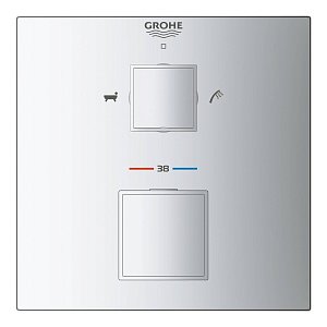 Смеситель для душа Grohe Grohtherm Cube 24155000 купить в интернет-магазине сантехники Sanbest