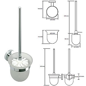 Ёршик подвесной Bemeta Omega 104113012 купить в интернет-магазине сантехники Sanbest
