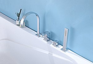 Смеситель для ванны ABBER Wasserfall AF8613 хром купить в интернет-магазине сантехники Sanbest