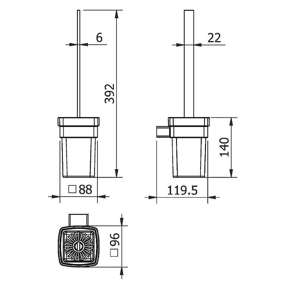 Ершик для туалета Langberger Vico 11325A-BP купить в интернет-магазине сантехники Sanbest
