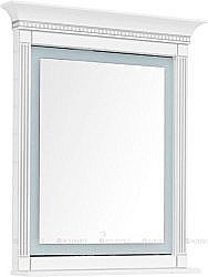 Зеркало Aquanet Селена 201646 90 белый/серебро в ванную от интернет-магазине сантехники Sanbest