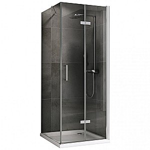 Душевой уголок ABBER Zart AG08100P-S101 100x100 стекло прозрачное/профиль хром купить в интернет-магазине Sanbest