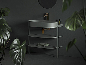 Раковина Ravak Yard 600 XJX08260000 зеленый купить в интернет-магазине Sanbest