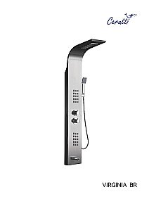 Душевая панель CeruttiSpa VIRGINIA BR CT9983 Матовая Нержавеющая Сталь купить в интернет-магазине сантехники Sanbest