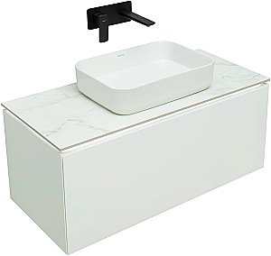 Тумба с раковиной Allen Brau Infinity 100 1.21004.WM белый матовый для ванной в интернет-магазине Sanbest