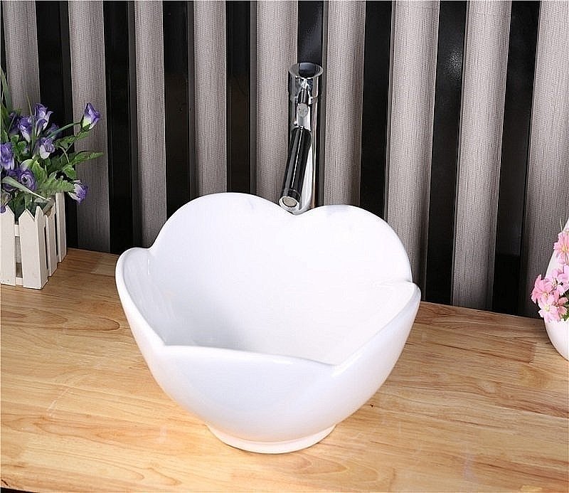 Раковина накладная Ceramalux N 39 9078 белая купить в интернет-магазине Sanbest