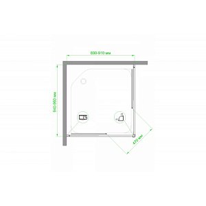 Душевой уголок Royal Bath RB9095HPD-T 90х95 прозрачный купить в интернет-магазине Sanbest