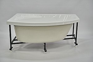 Ванна с гидромассажем Радомир Монти 150х105 РЕЛАКС ХРОМ белая купить в интернет-магазине Sanbest