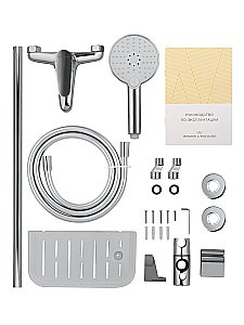 Смеситель для ванны с душевым гарнитуром WONZON & WOGHAND ALFA WW-AE3201-CR хром купить в интернет-магазине сантехники Sanbest