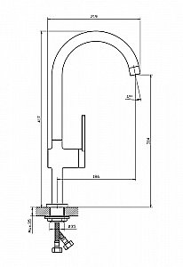 Смеситель для кухни Orange Splito M36-000cr купить в интернет-магазине сантехники Sanbest