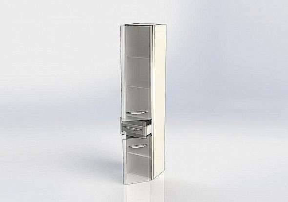 Шкаф-пенал для ванной Aquanet Виченца 36 для ванной в интернет-магазине сантехники Sanbest