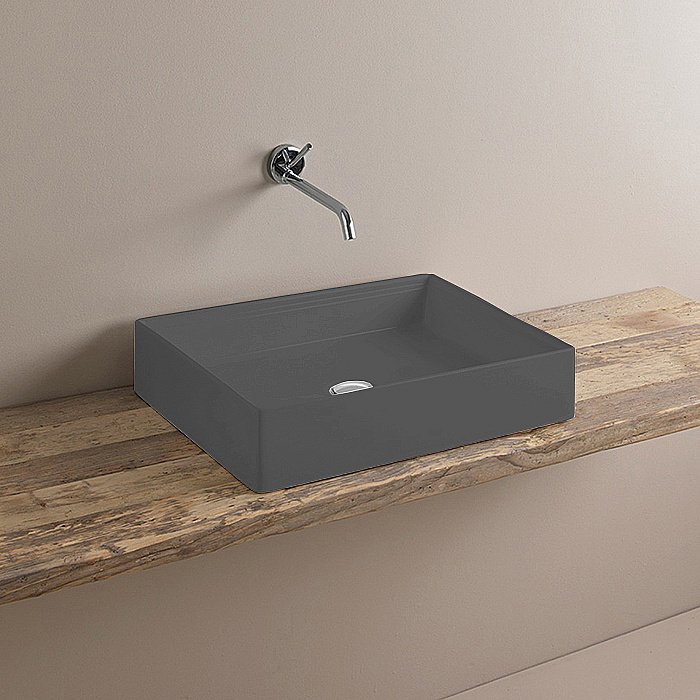 Раковина накладная Artceram Scalino 55 SCL002 37 00 Blu Denim купить в интернет-магазине Sanbest