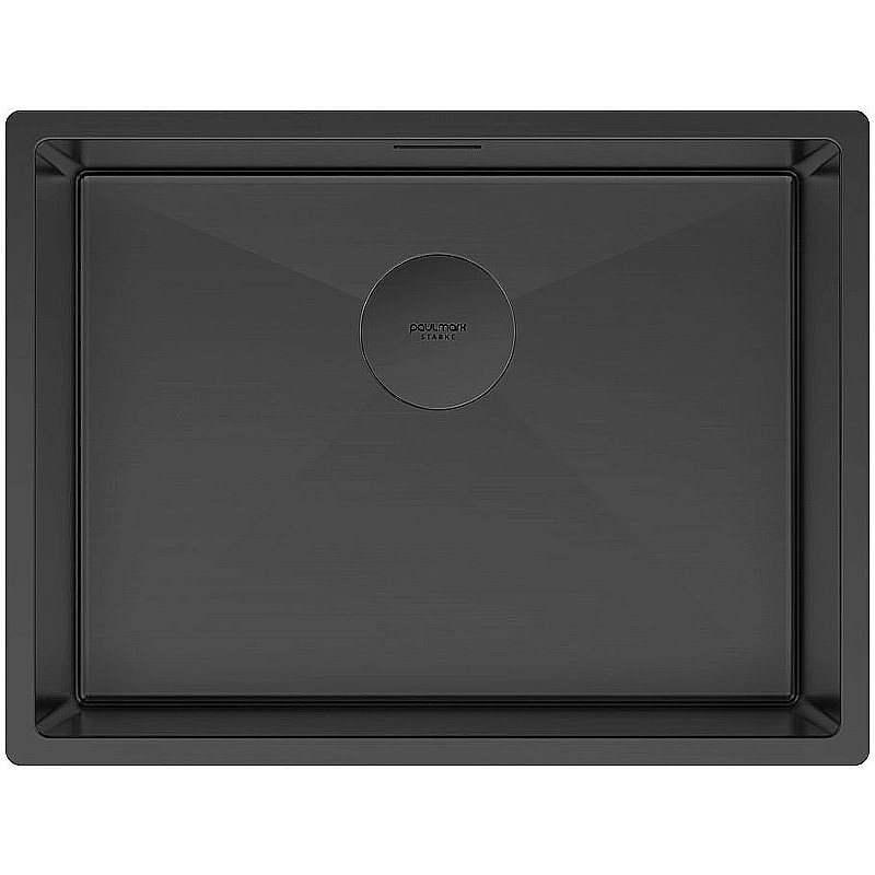 Кухонная мойка Paulmark Next 58 PM215844-MBN черная матовая купить в интернет-магазине сантехники Sanbest