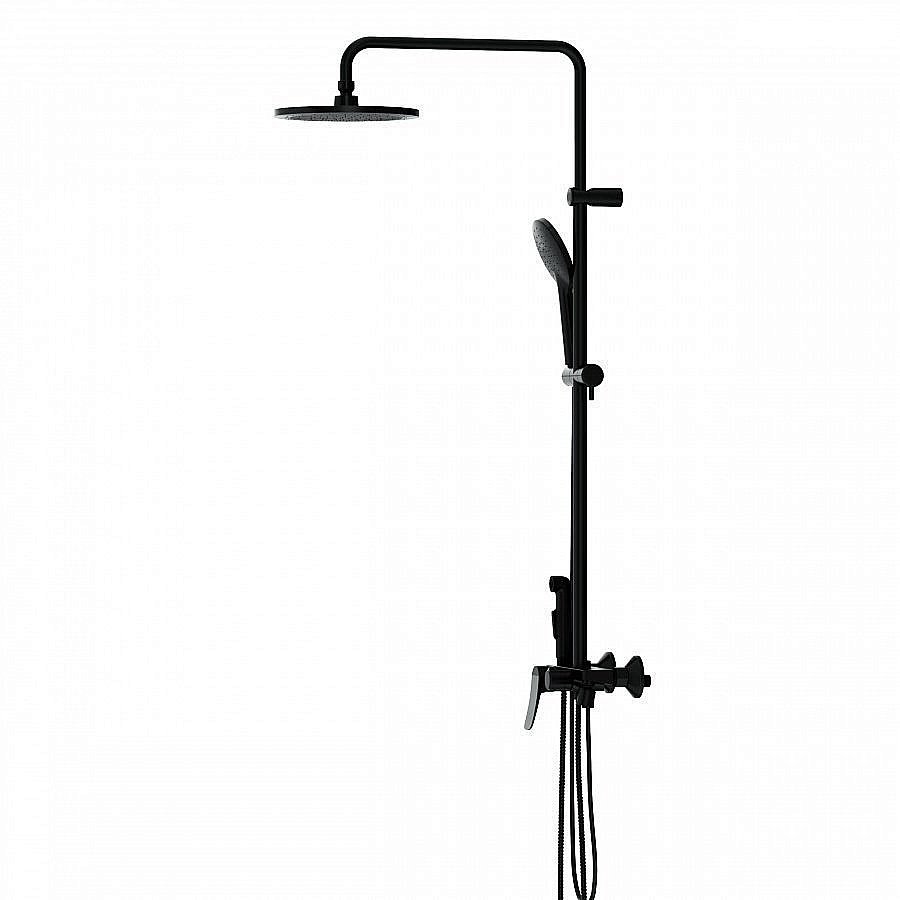 Душевая система Damixa Apollo DX220910300 черная матовая купить в интернет-магазине сантехники Sanbest