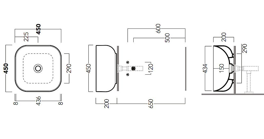 Раковина Simas Balloon BA03bi 45 купить в интернет-магазине Sanbest