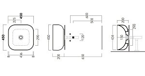 Раковина Simas Balloon BA03bi 45 купить в интернет-магазине Sanbest