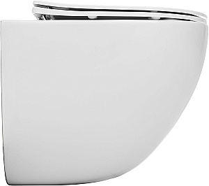 Подвесной унитаз Aquanet EcoVortex 348039 слив-торнадо, с крышкой микролифт, белый глянцевый купить в интернет-магазине Sanbest