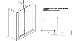Душевая дверь Roca Metropolis MP3416012M 160 купить в интернет-магазине Sanbest