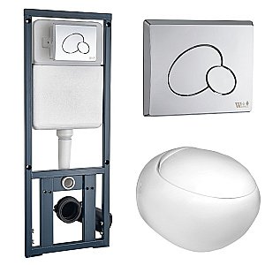 Унитаз с инсталляцией WeltWasser MARBERG 410 + JECKENBACH 004 GL-WT + MAR 410 RD купить в интернет-магазине Sanbest