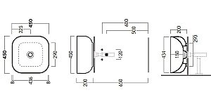 Раковина Simas Balloon BA03bi 45 купить в интернет-магазине Sanbest