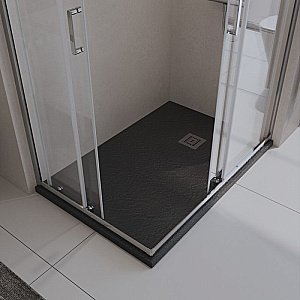 Душевой поддон BelBagno UNO TRAY-MR-UNO-AH-120/90-35-NERO-CR 120х90 черный купить в интернет-магазине Sanbest