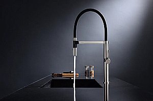 Смеситель для кухни Paulmark Leader Le214101-BS брашированная сталь купить в интернет-магазине сантехники Sanbest