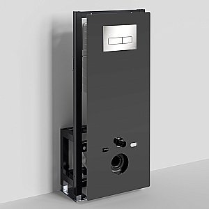 Инсталляция для унитаза WasserKraft Glan 66TLT.010.ME.BL.BN03 с кнопкой никель купить в интернет-магазине сантехники Sanbest