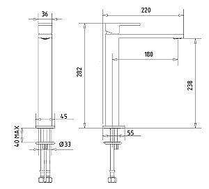 Смеситель для раковины Migliore KVANT 32444 хром купить в интернет-магазине сантехники Sanbest