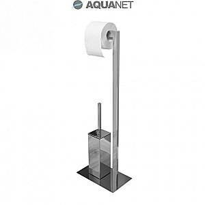 Стойка с ершиком и держателем туалетной бумаги Aquanet 8217 купить в интернет-магазине сантехники Sanbest
