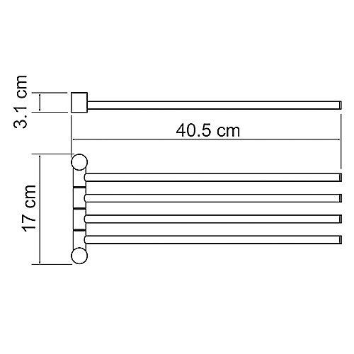 Полотенцедержатель WasserKRAFT K-1034BLACK черный матовый купить в интернет-магазине сантехники Sanbest