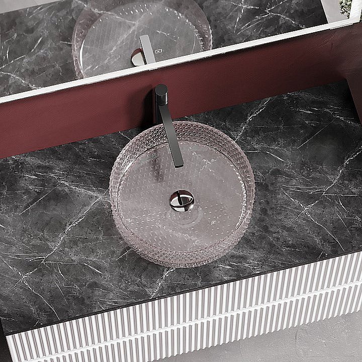 Раковина Ceramica Nova Cristal 36 CN6061 розовая купить в интернет-магазине Sanbest