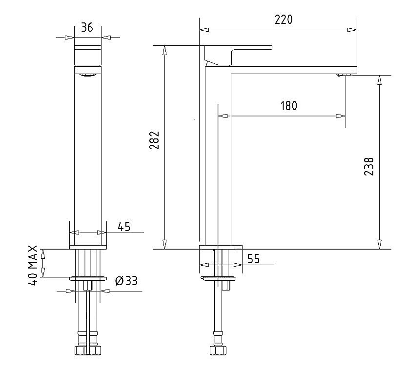 Смеситель для раковины Migliore KVANT 32444 хром купить в интернет-магазине сантехники Sanbest