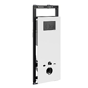 Инсталляция для унитаза WasserKraft Salm 27TLT.010.ME.WH.MB02 белая панель/кнопка черная матовая купить в интернет-магазине сантехники Sanbest