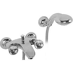 Смеситель для ванны Migliore Korona Crystal ML.KRN-4702 хром купить в интернет-магазине сантехники Sanbest