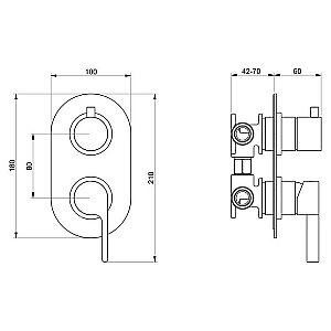 Смеситель для душа Webert DoReMi DR860101560 купить в интернет-магазине сантехники Sanbest