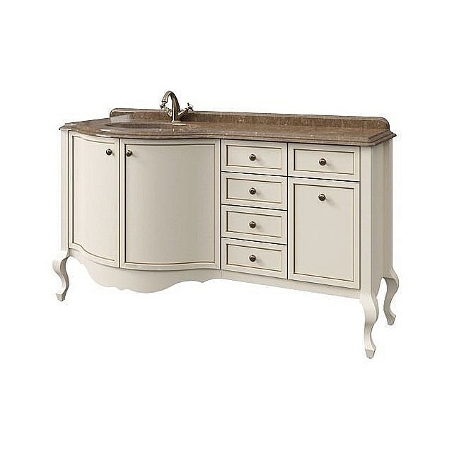 Тумба с раковиной Caprigo Lusso комплект 8 для ванной в интернет-магазине Sanbest