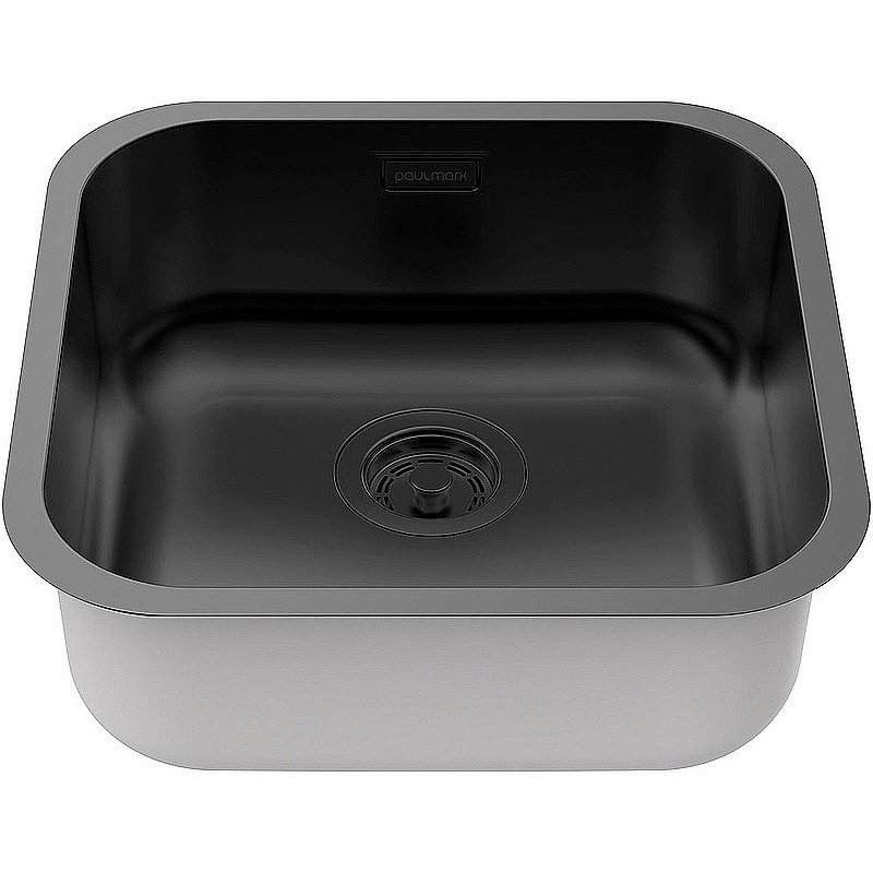 Кухонная мойка Paulmark Vello 44 VE44-MBN черная матовая купить в интернет-магазине сантехники Sanbest