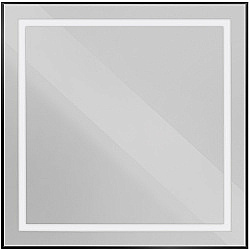 Зеркало BelBagno Kraft SPC-KRAFT-800-800-SENS-NERO черный в ванную от интернет-магазине сантехники Sanbest