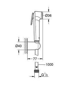 Душевой гарнитур Grohe Tempesta-F Trigger Spray 26352000 купить в интернет-магазине сантехники Sanbest